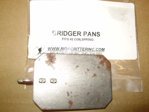 BRIDGER PANS FOR #2 COILSPRING TRAPS