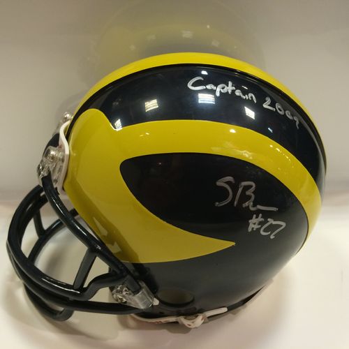 Stevie Brown Autographed University of Michigan Mini Helmet