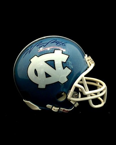 University of North Carolina Hakeem Nicks Autographed Mini Helmet