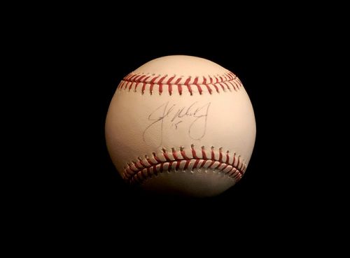 John Mayberry Jr. Autograph OML Baseball