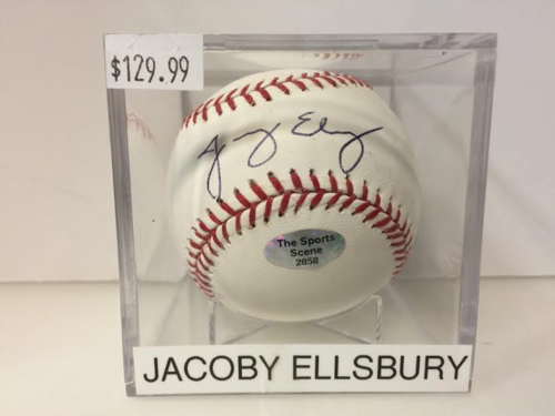 Jacoby Ellsbury Autograph OML Baseball