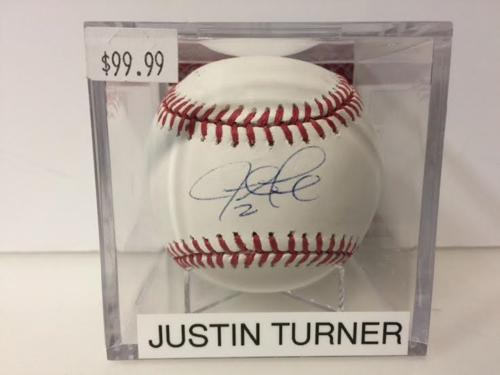 Justin Turner Autograph OML Baseball