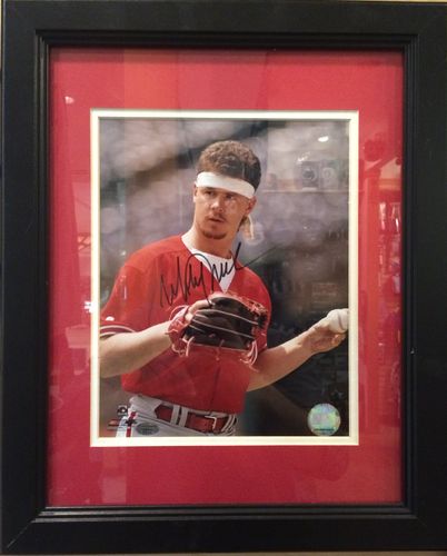 Mitch Williams "Wild Thing" Autographed/Framed Picture