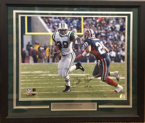 Curtis Martin Autographed Framed Picture
