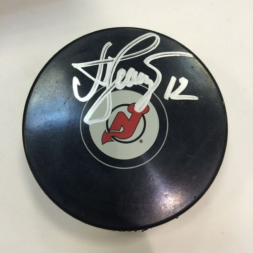 New Jersey Devils Alexei Ponikarovsky Autographed Puck