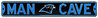 Carolina Panthers Black 6" x 36" Man Cave Steel Street Sign
