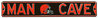 Cleveland Browns Brown 6" x 36" Man Cave Steel Street Sign