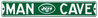 New York Jets 6" x 36" Man Cave Steel Street Sign