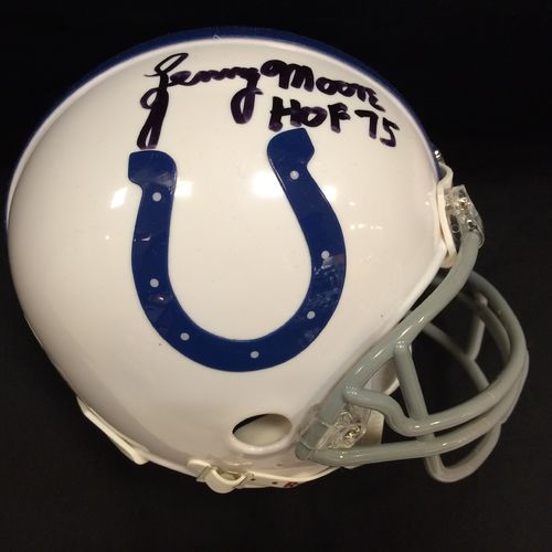 Lenny Moore Autographed Indianapolis Colts Mini Helmet