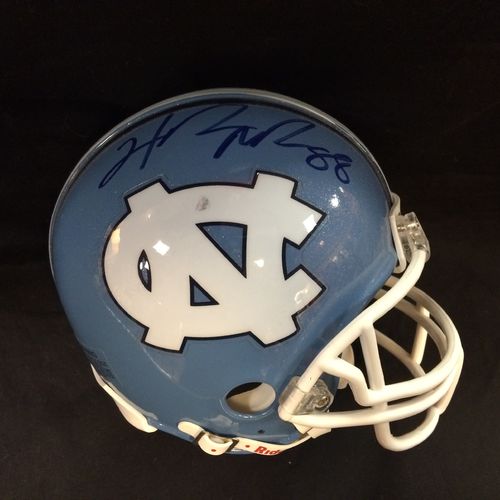 Hakeem Nicks Autographed University of North Carolina Tar Heels Mini Helmet