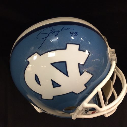 Lawrence Taylor Autographed University of North Carolina Tar Heels Full Size Replica Helmet