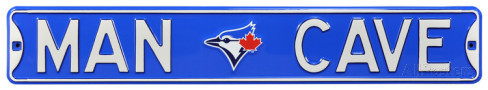 Toronto Blue Jays 6" x 36" Man Cave Steel Street Sign
