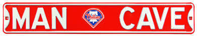 Philadelphia Phillies 6" x 36" Man Cave Steel Street Sign