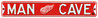 Detroit Red Wings 6" x 36" Man Cave Steel Street Sign