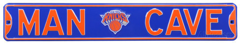 New York Knicks 6" x 36" Man Cave Steel Street Sign