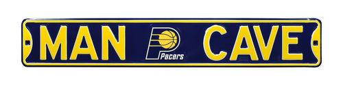 Indiana Pacers 6" x 36" Man Cave Steel Street Sign