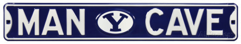 BYU Cougars 6" x 36" Man Cave Steel Street Sign