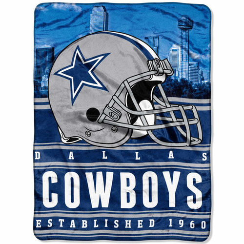 Dallas Cowboys 60" x 80" Stacked Silk Touch Plush Blanket