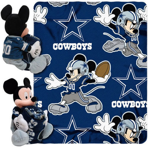 Dallas Cowboys Mickey Mouse Uniform Hugger Blanket