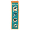 Miami Dolphins Wool 8" x 32" Heritage Banner