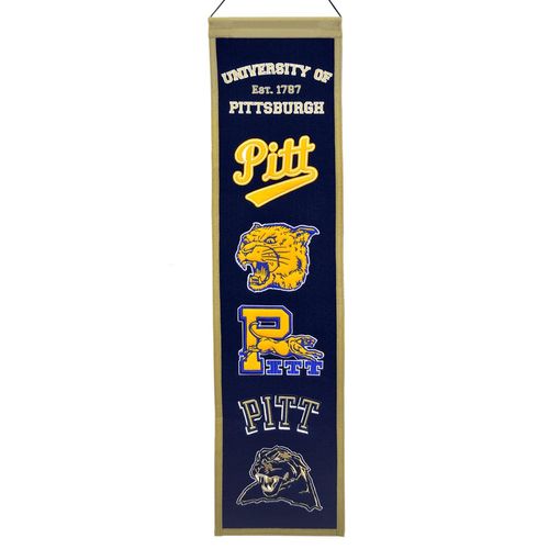 PITT Panthers Wool 8" x 32" Heritage Banner