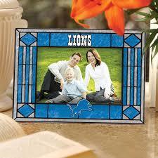 Detroit Lions Art Glass Picture Frame
