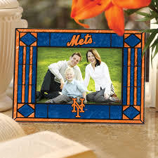 New York Mets Art Glass Picture Frame