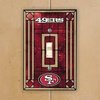 San Francisco 49ers Art Glass Switch Plate