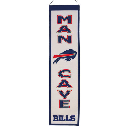 Buffalo Bills Wool 8" x 32" Man Cave Banner
