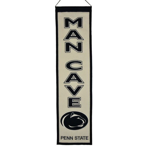 Penn State Nittany Lions Wool 8" x 32" Man Cave Banner