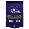 Baltimore Ravens Wool 24" x 36" Dynasty Banner