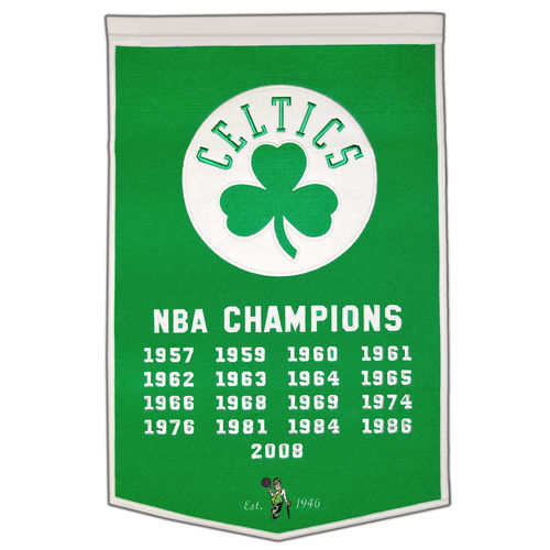 Boston Celtics Wool 24" x 36" Dynasty Banner