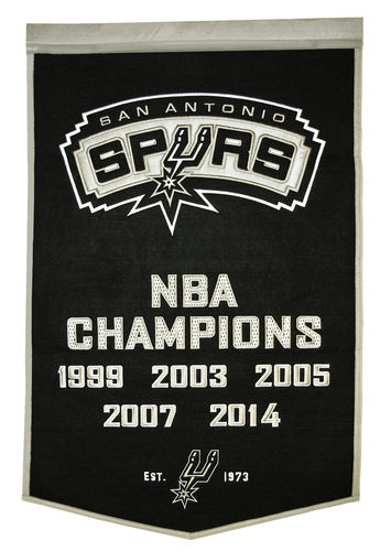 San Antonio Spurs Wool 24" x 36" Dynasty Banner