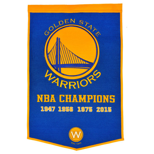 Golden State Warriors Wool 24" x 36" Dynasty Banner