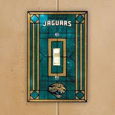 Jacksonville Jaguars Art Glass Switch Plate