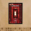 Tampa Bay Buccaneers Art Glass Switch Plate