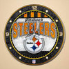 Pittsburgh Steelers Art Glass Clock