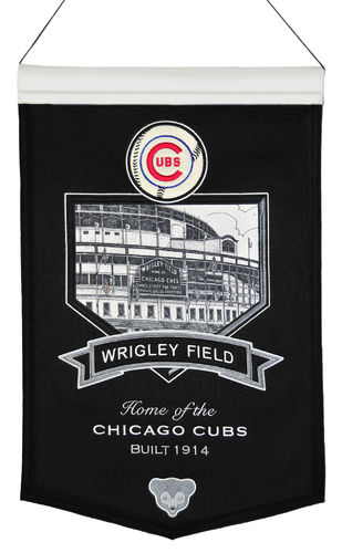 Chicago Cubs Wrigley Field Wool 15" x 20" Commemorative Banner
