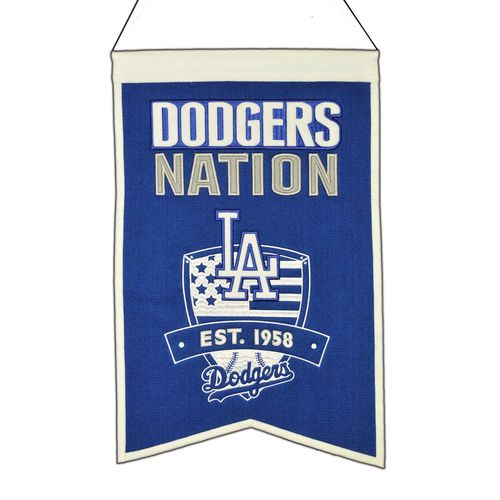 Los Angeles Dodgers Wool 14" x 22" Nations Banner