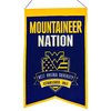 West Virginia Mountaineers Wool 14" x 22" Nations Banner