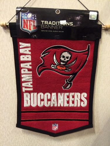 Tampa Bay Buccaneers Wool 18" x 12" Traditions Banner