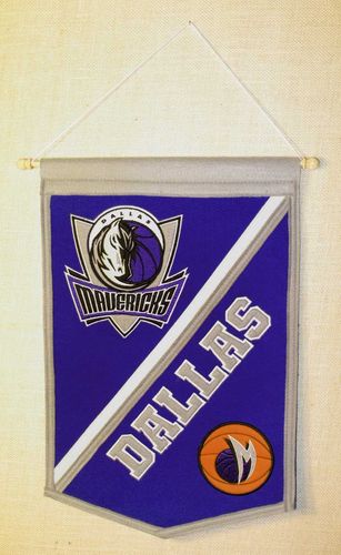 Dallas Mavericks Wool 18" x 12" Traditions Banner