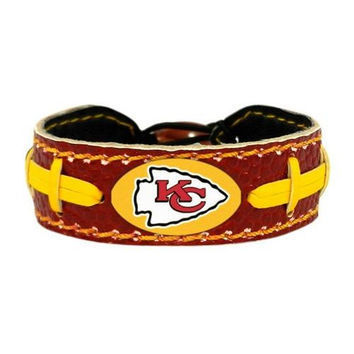 Kansas City Chiefs Game Day Leather Bracelet