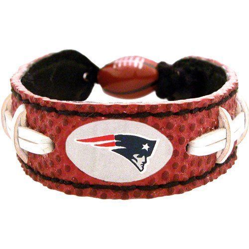 New England Patriots Game Day Leather Bracelet