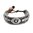 Oakland Raiders Game Day Leather Bracelet