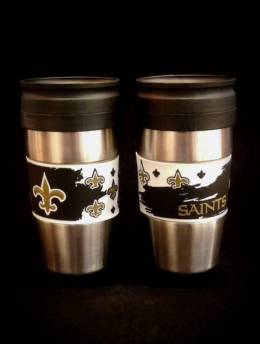 New Orleans Saints PVC Stainless Steel Travel Mug