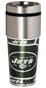 New York Jets Stainless Steel Travel Mug
