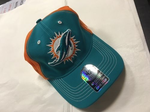 Miami Dolphins Teal & Orange Stretch Fit 47 Brand Hat