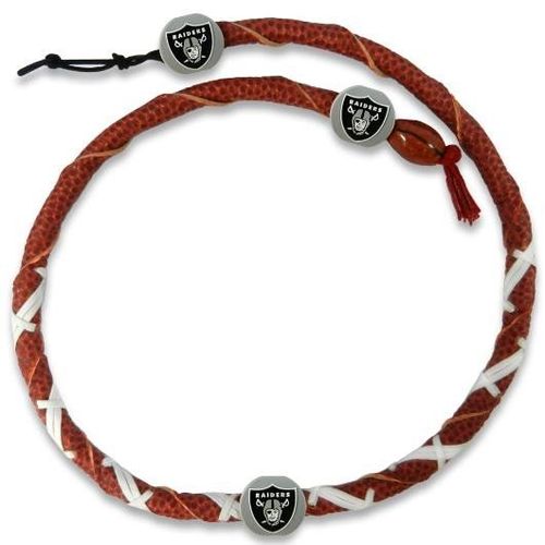 Oakland Raiders Classic NFL Spiral Football Necklace