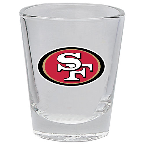 San Francisco 49ers 2 oz Collector Shot Glass Clear